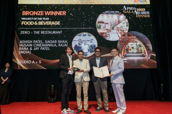 “Zero – The Restaurant” by Studio A+S Clinches Bronze at Prestigious APSDA Awards
