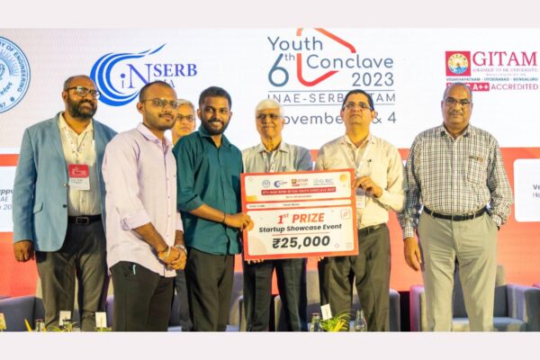 GITAM hosts 6th INAE-SERB Youth Conclave 2023; Accumitt takes home Winner’s Trophy at Flagship Ideathon