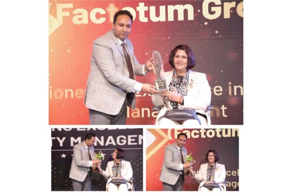 Mr. Mahesh Kumar and Factotum Group: Pioneering Excellence in Facility Management Honored at Precedential Awards 2023″