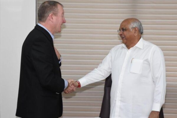 Gujarat Chief Minister Felicitates QX Global Group